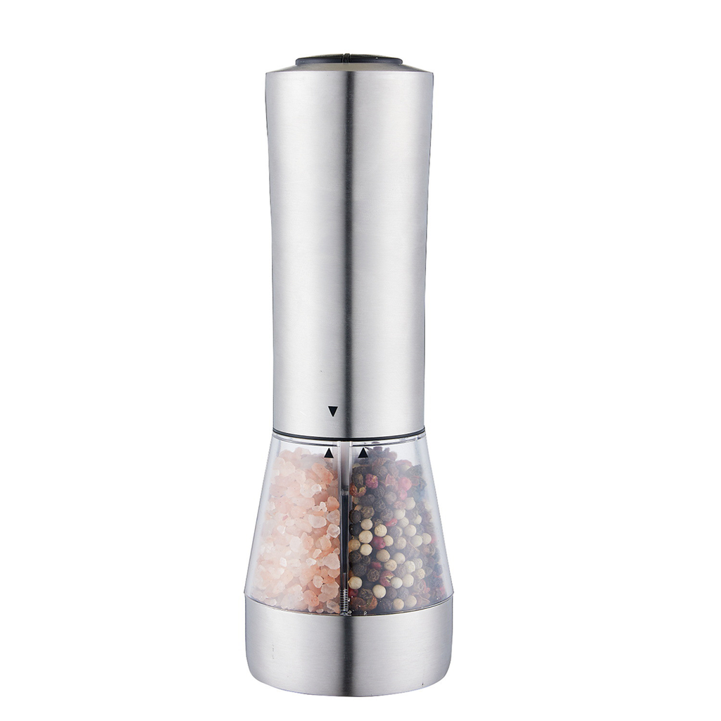 GINDA - Grinder Penggiling Otomatis Elektrik Lada Hitam Garam Salt Pepper Stainless Steel