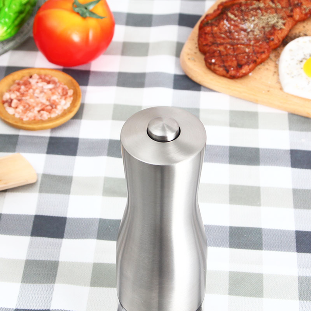 GINDA - Grinder Penggiling Otomatis Elektrik Lada Hitam Garam Salt Pepper Stainless Steel