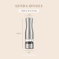 GINDA - Grinder Penggiling Otomatis Elektrik Lada Hitam Garam Salt Pepper Stainless Steel