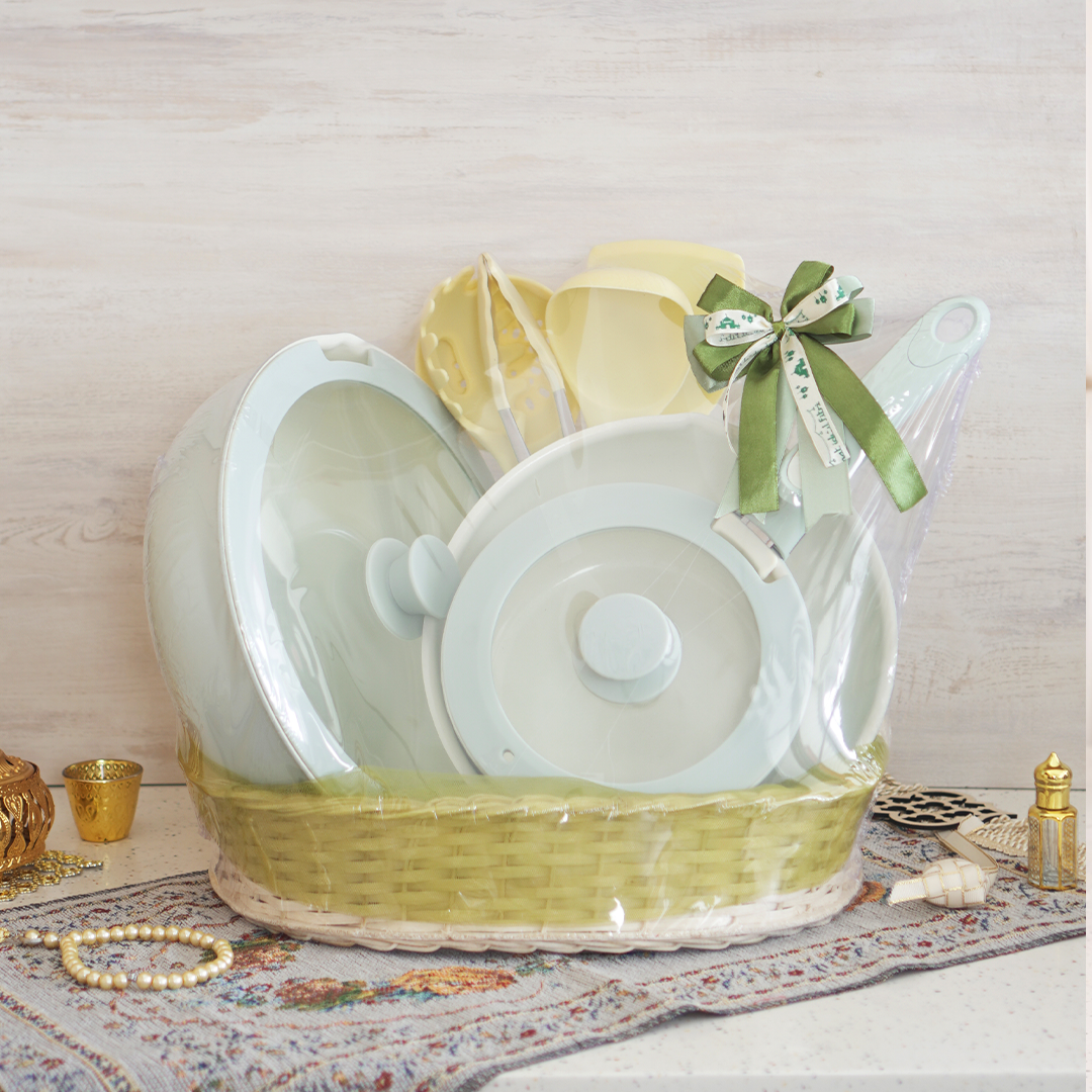 HARAYAH - Hampers Lebaran KOOK 6 in 1 & KIORA 5pcs Kitchen Utensil Ceramic Cookware Silicone Sutil Non Stick Non Toxic Set Gift Kado Hadiah Ramadhan THR Parsel