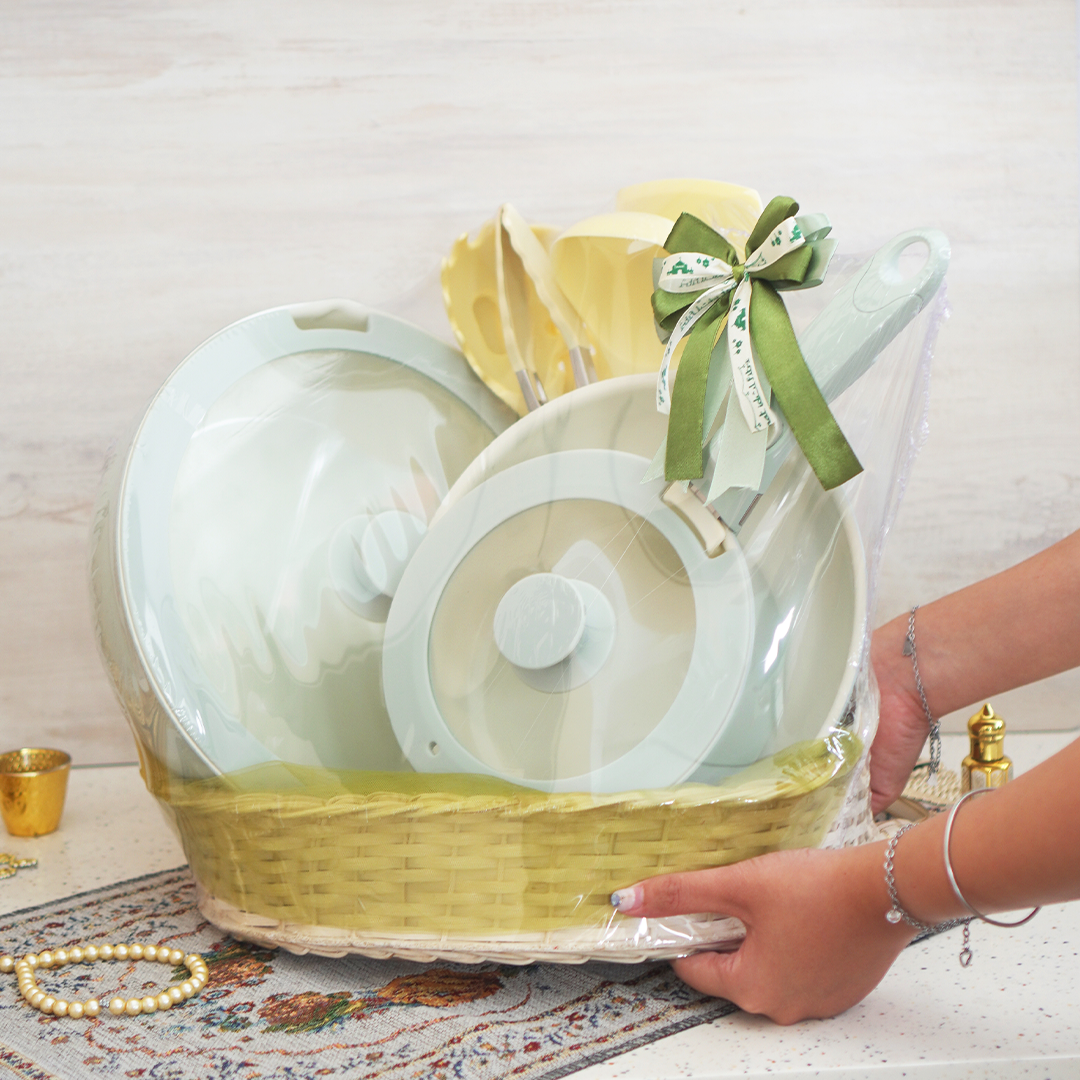 HARAYAH - Hampers Lebaran KOOK 6 in 1 & KIORA 5pcs Kitchen Utensil Ceramic Cookware Silicone Sutil Non Stick Non Toxic Set Gift Kado Hadiah Ramadhan THR Parsel