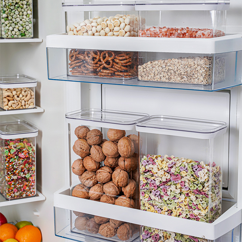 BUNDLING HIKA - Toples Transparan / Clear Storage Jar Kedap Udara Airtight Minimalis
