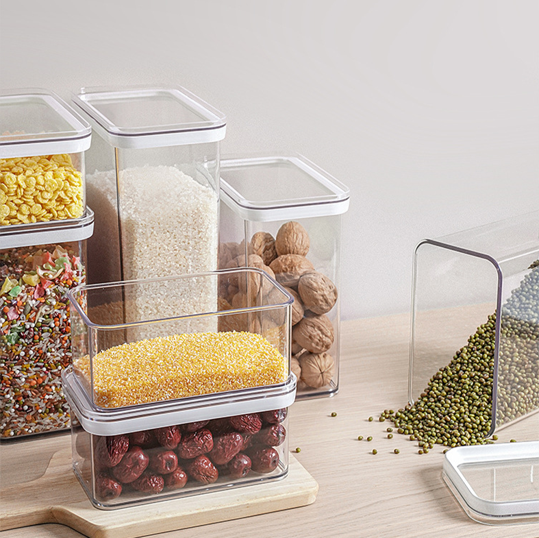 BUNDLING HIKA - Toples Transparan / Clear Storage Jar Kedap Udara Airtight Minimalis
