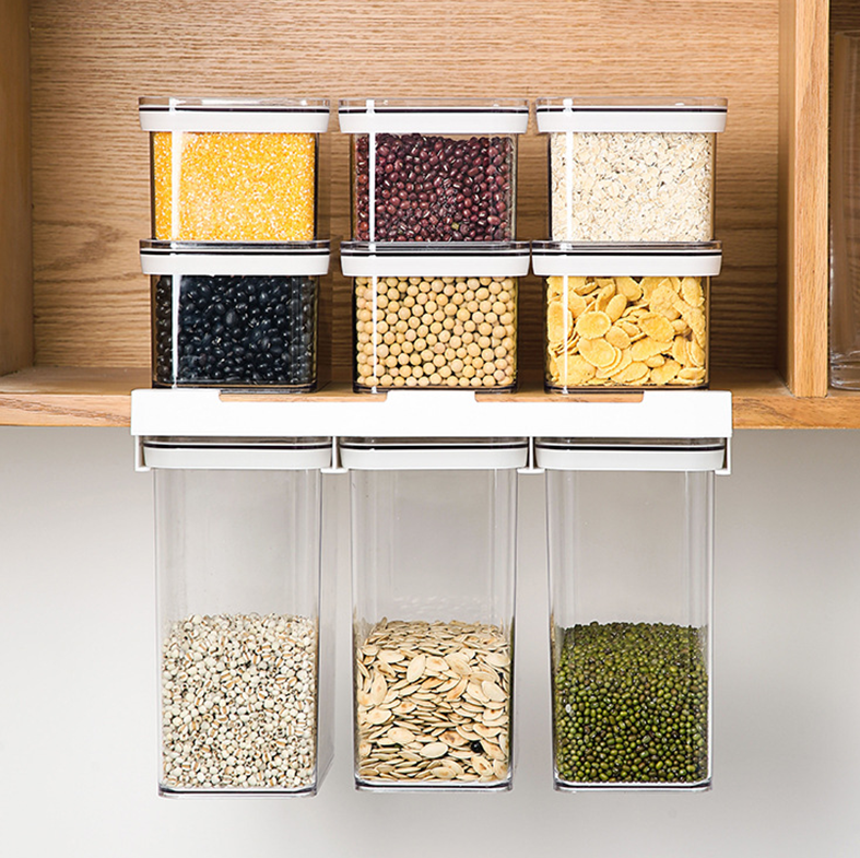 BUNDLING HIKA - Toples Transparan / Clear Storage Jar Kedap Udara Airtight Minimalis