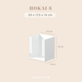 HOKAI - Rak Kotak Vertikal Tempat Penyimpanan Mie Instan/Ramen/Masker/Alat Kantor Susun
