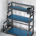 HOZAN  - Rak Dapur Tingkat Multifungsi Kitchen Rack Susun Bumbu Pisau Talenan Display