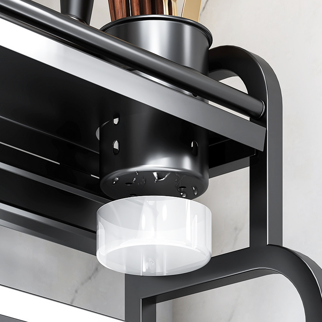 HOZAN  - Rak Dapur Tingkat Multifungsi Kitchen Rack Susun Bumbu Pisau Talenan Display