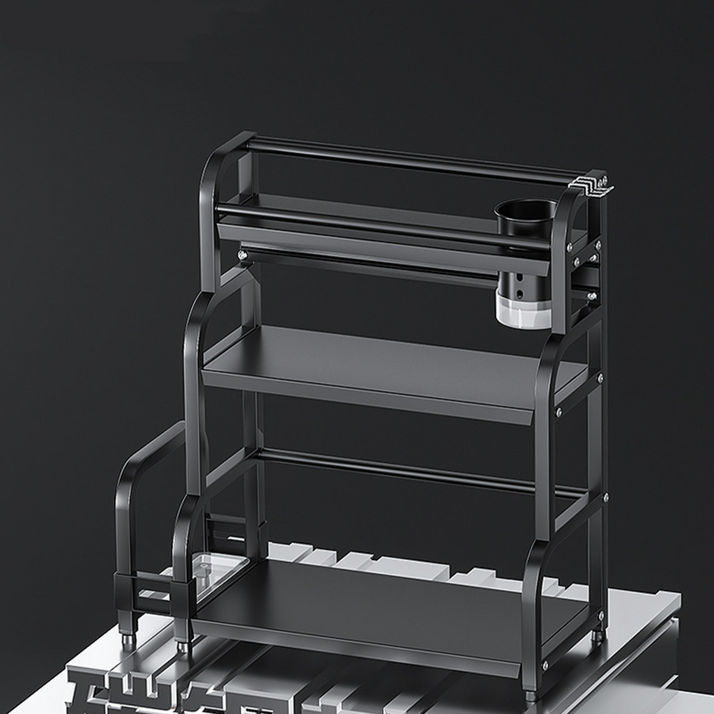 HOZAN  - Rak Dapur Tingkat Multifungsi Kitchen Rack Susun Bumbu Pisau Talenan Display
