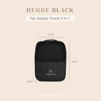 HUGGU - Tas Sepatu 3 in 1 Travel Tahan Air Waterproof