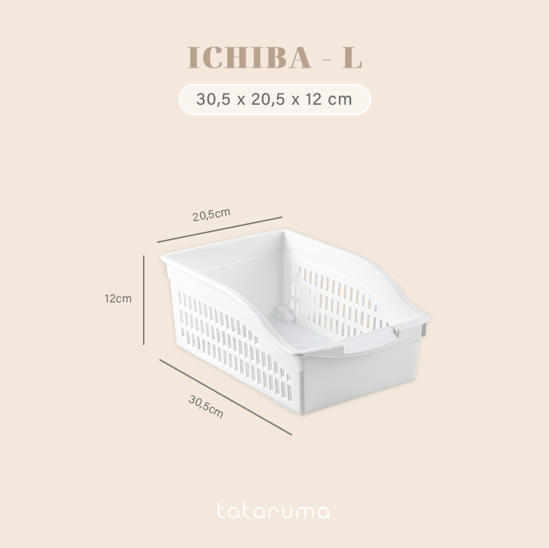 ICHIBA - Keranjang Penyimpanan Serbaguna Storage Box Cabinet Kitchen Fridge Pantry Organizer
