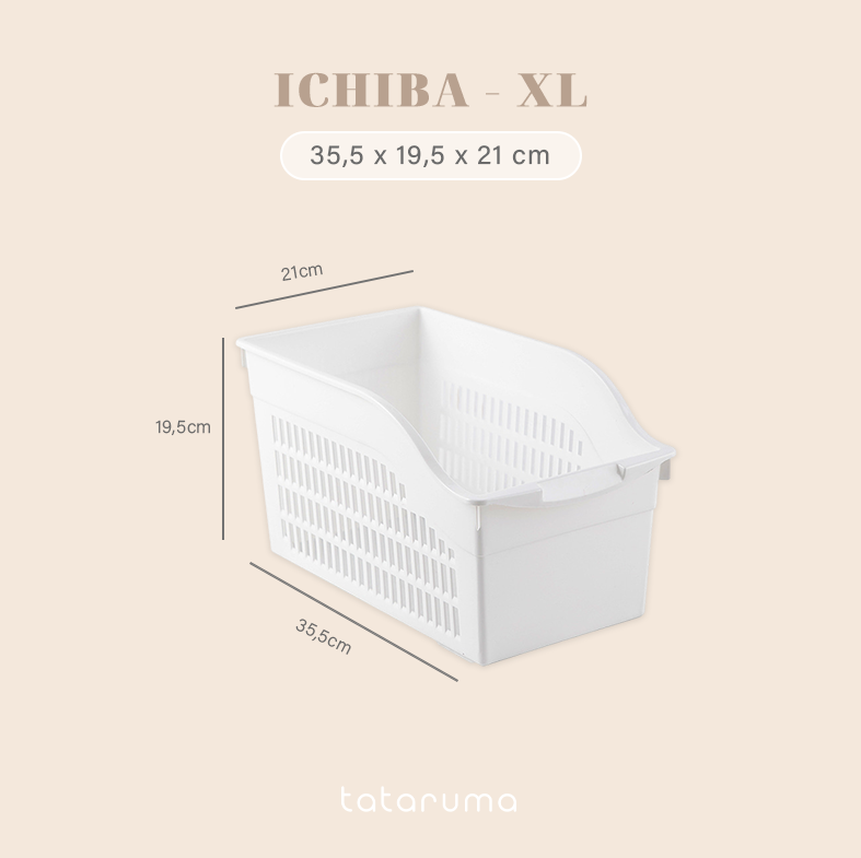ICHIBA - Keranjang Penyimpanan Serbaguna Storage Box Cabinet Kitchen Fridge Pantry Organizer