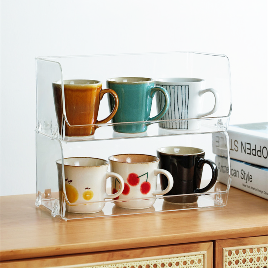 INE - Rak Akrilik Display Stackable Tumpuk Serbaguna