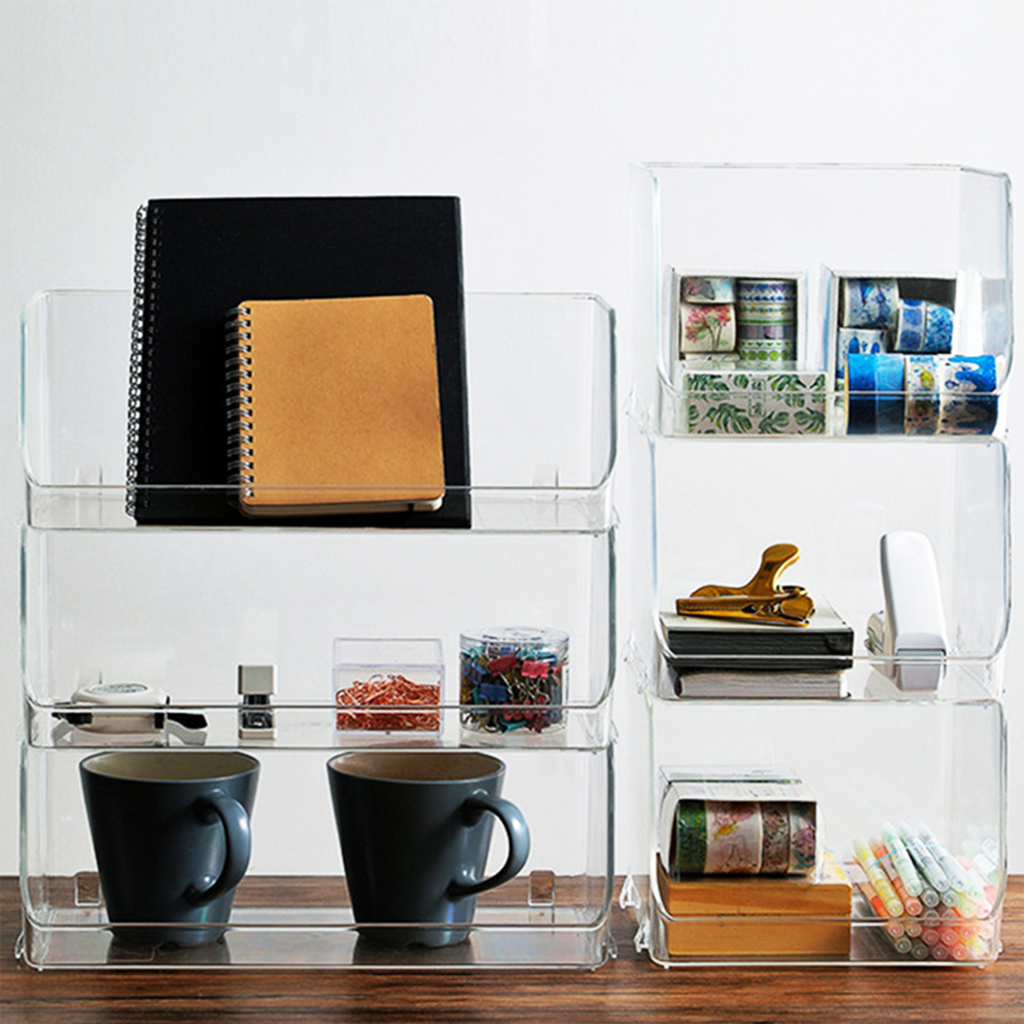 INE - Rak Akrilik Display Stackable Tumpuk Serbaguna