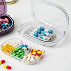 IYASU - Kotak Tempat Pill Obat 6 Sekat Portable Medicine Storage Box Travel
