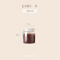 JARU - Jar Kaca Borosilikat Food Grade Tempat Bumbu Rempah Kopi Gula Teh Kaca Kedap Udara Free Sticker