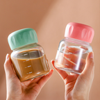 TATARUMA Jusu - Botol Minum Kaca Mini Jus Kopi Teh Panas Dingin Tebal Kedap Anti Bocor 350ml
