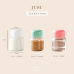 TATARUMA Jusu - Botol Minum Kaca Mini Jus Kopi Teh Panas Dingin Tebal Kedap Anti Bocor 350ml
