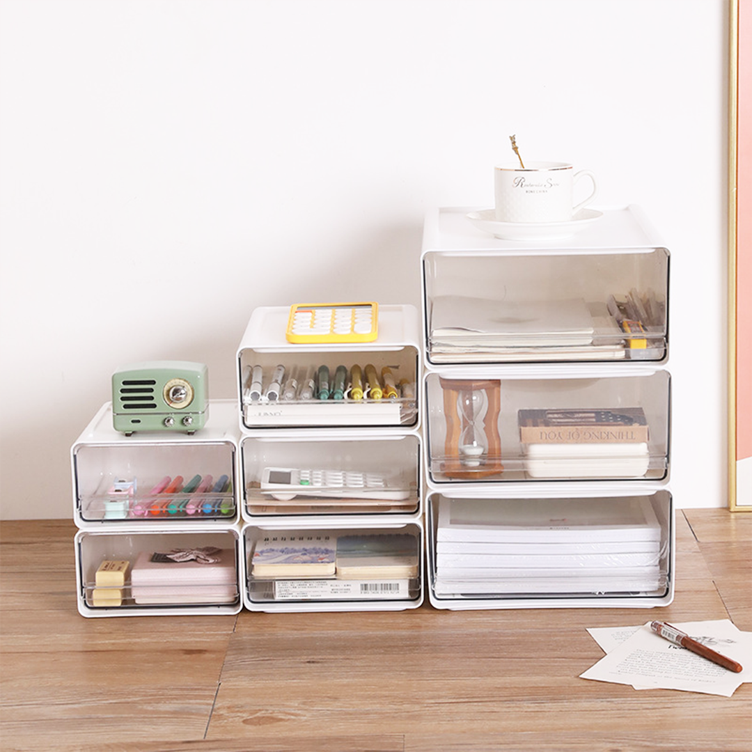 KAMA - Laci Organizer Stackable Serbaguna Tempat Make Up Aksesoris Alat Tulis