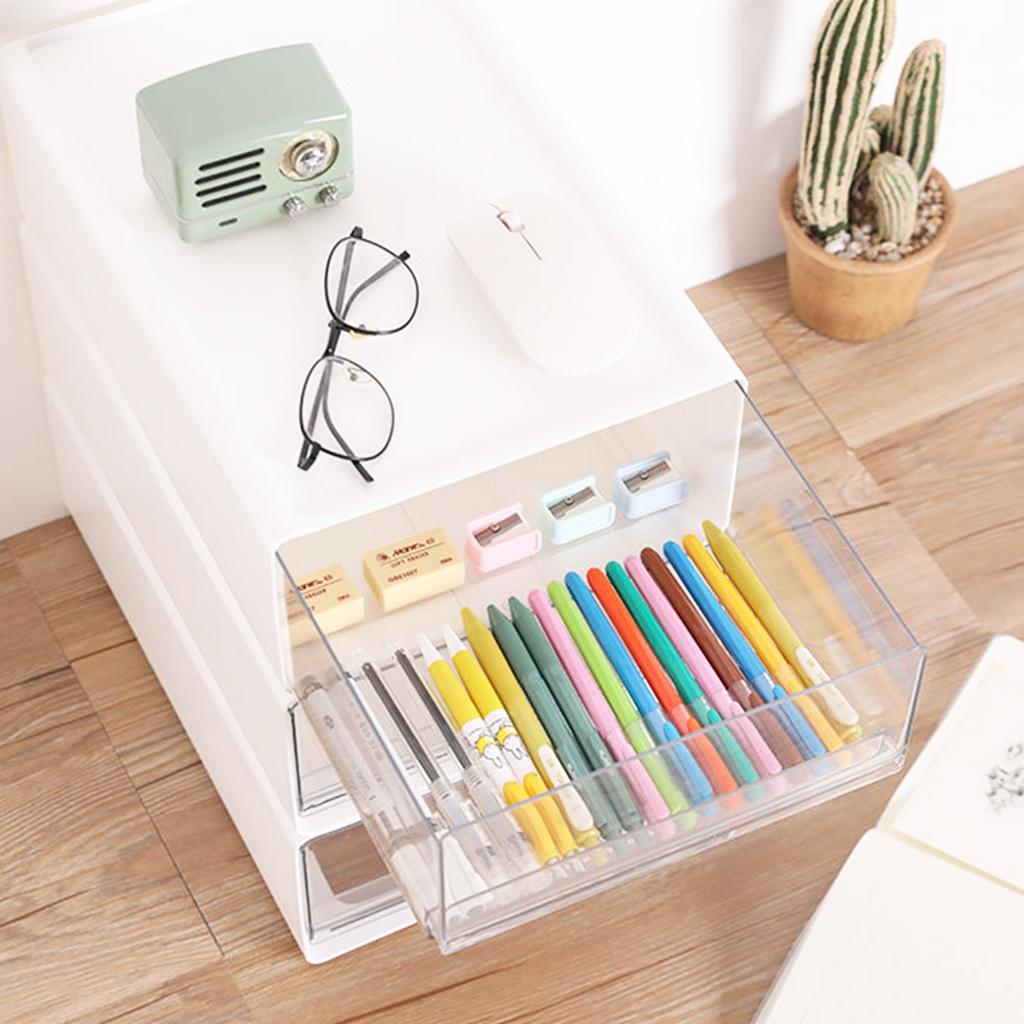 KAMA - Laci Organizer Stackable Serbaguna Tempat Make Up Aksesoris Alat Tulis