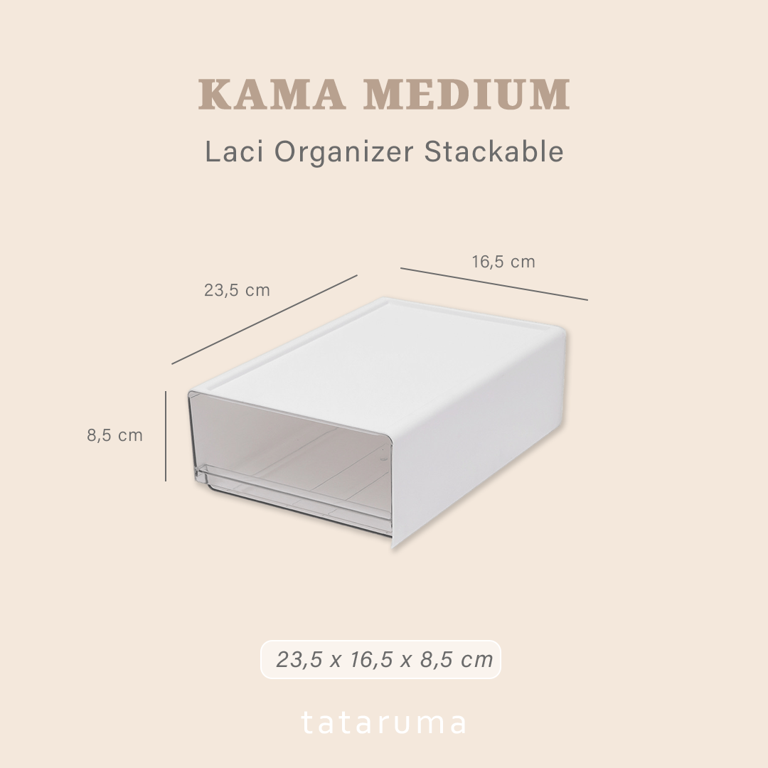 KAMA - Laci Organizer Stackable Serbaguna Tempat Make Up Aksesoris Alat Tulis
