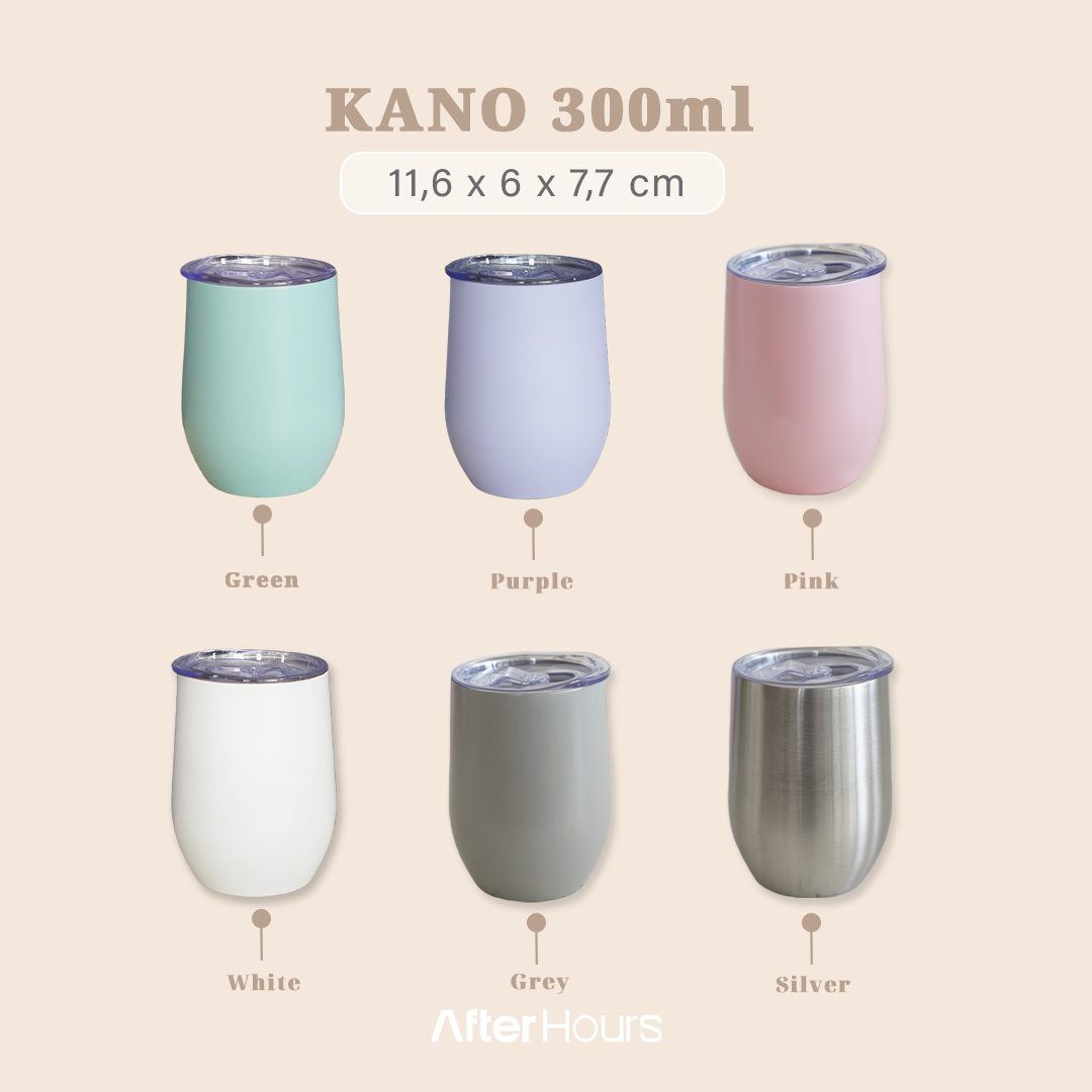 KANO - Tumbler Gelas Stainless Kedap Antibocor 300ml