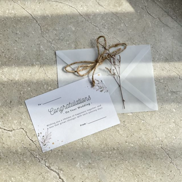 Kartu Ucapan Wishing Card - Birthday / Anniversary / Wedding
