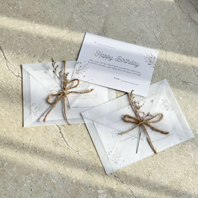 Kartu Ucapan Wishing Card - Birthday / Anniversary / Wedding