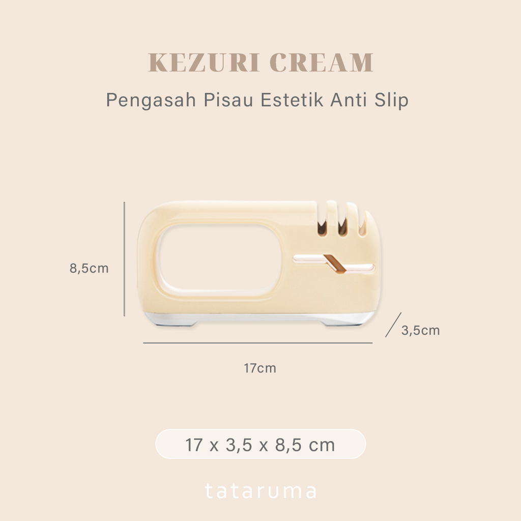 KEZURI - Pengasah Pisau Gunting Praktis Estetik Anti Slip Asah Tajam