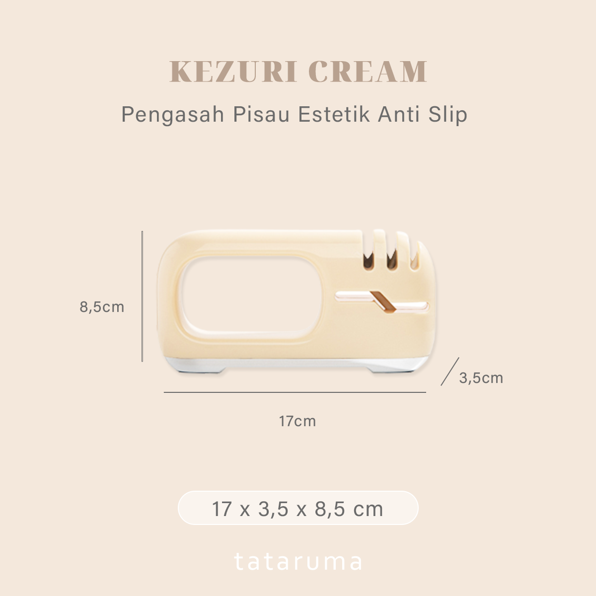 KEZURI - Pengasah Pisau Gunting Praktis Estetik Anti Slip Asah Tajam