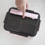 KIZZU - Lunch Box Stainless 304 Sekat Kotak Bekal dengan Alat Makan