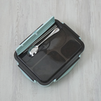 KIZZU - Lunch Box Stainless 304 Sekat Kotak Bekal dengan Alat Makan