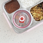 KIZZU - Lunch Box Stainless 304 Sekat Kotak Bekal dengan Alat Makan