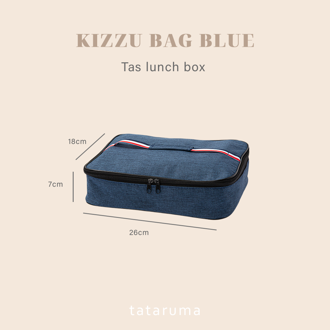 KIZZU - Lunch Box Stainless 304 Sekat Kotak Bekal dengan Alat Makan