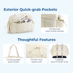 KLAUDI - Travel Duffle Bag 25L Water Resistant Multifunction