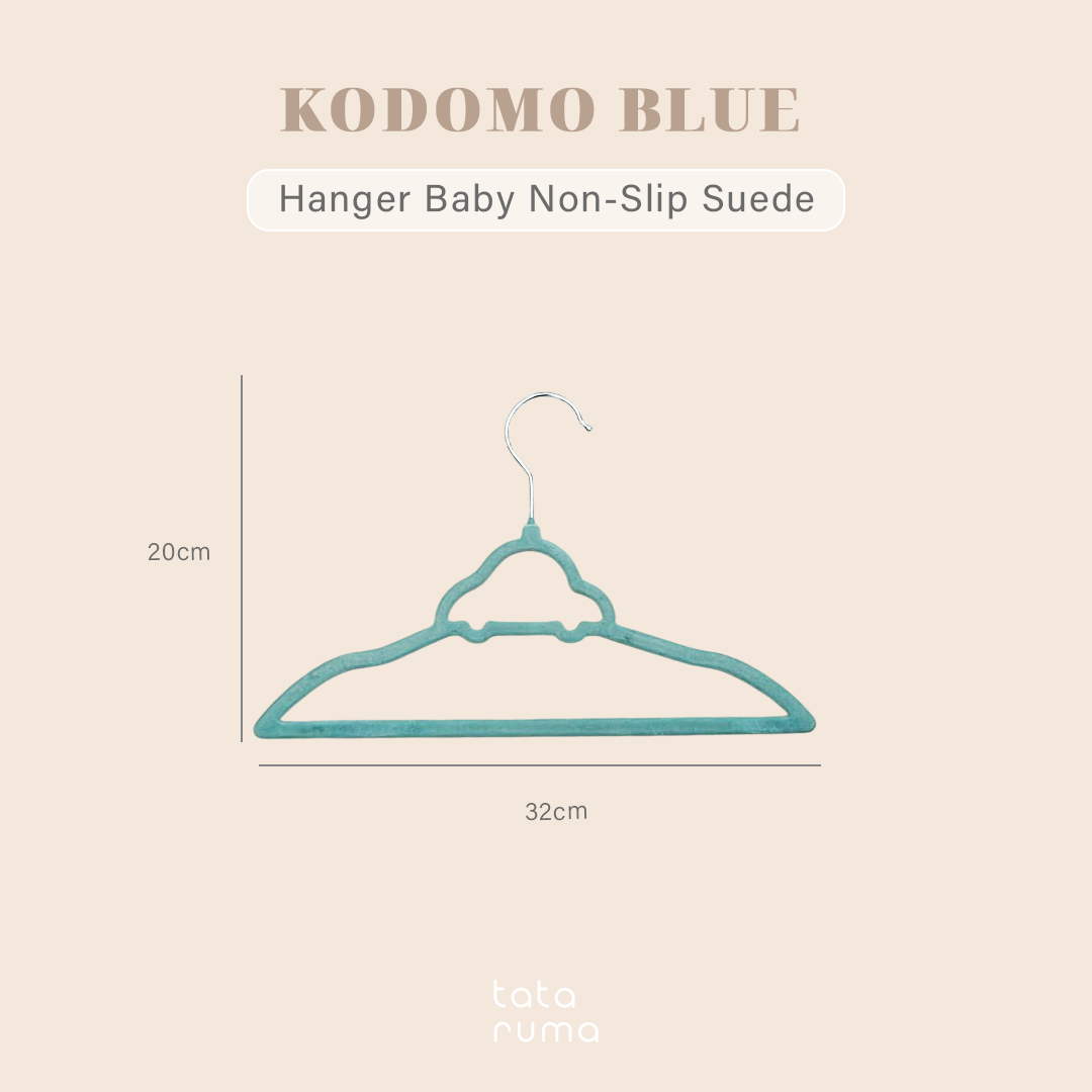 KODOMO - Velvet Kids Hanger Gantungan Baju Anak Suede Non-slip