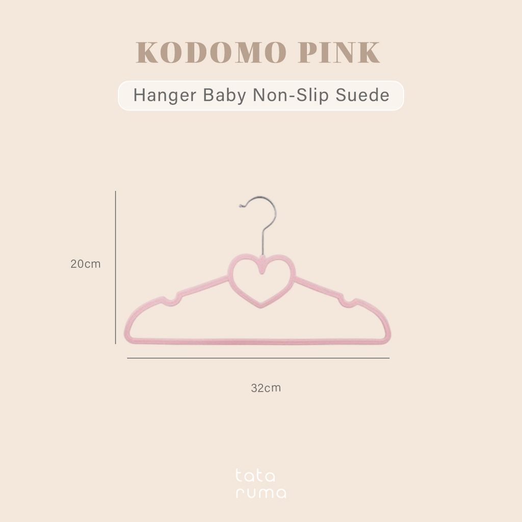 KODOMO - Velvet Kids Hanger Gantungan Baju Anak Suede Non-slip