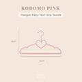 KODOMO - Velvet Kids Hanger Gantungan Baju Anak Suede Non-slip