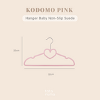KODOMO - Velvet Kids Hanger Gantungan Baju Anak Suede Non-slip