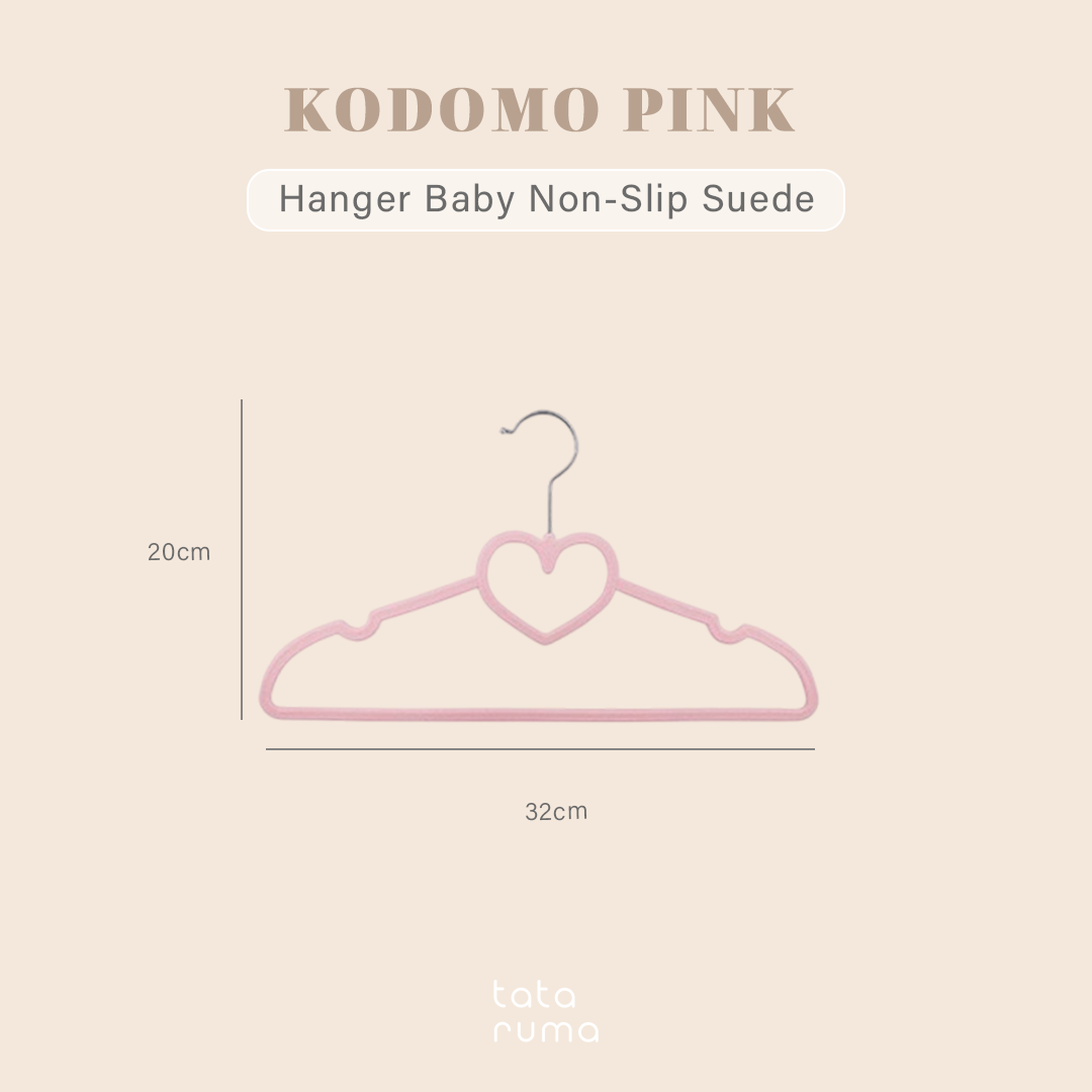 KODOMO - Velvet Kids Hanger Gantungan Baju Anak Suede Non-slip