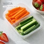 KOOJA - Food Prep Organizer Container Penyimpanan Makanan Daging Bumbu Dapur Dalam Kulkas Bersekat