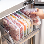 KOOJA - Food Prep Organizer Container Penyimpanan Makanan Daging Bumbu Dapur Dalam Kulkas Bersekat