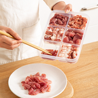 KOOJA - Food Prep Organizer Container Penyimpanan Makanan Daging Bumbu Dapur Dalam Kulkas Bersekat