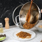 KOOK TEXTURA [BUNDLE] Fry Pan + Wok Pan ri-ply Fully Clad Textured Stainless Steel 18/10 Zero Coating SUS 304 Interior 403 Exterior Non-toxic PFOA PTFE Free Grafir Nama Engrave Gift Housewarming Wedding Birthday Hampers