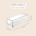 KORU - Kontainer Laci Penyimpanan Makanan Kulkas With Drainer