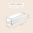 KORU - Kontainer Laci Penyimpanan Makanan Kulkas With Drainer