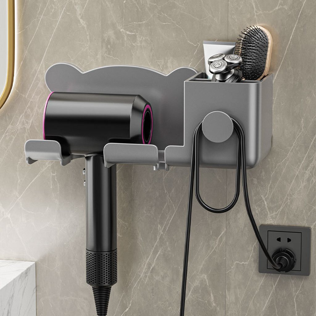 KUMA - Gantungan Hairdryer Cantolan Holder Hook Rak Tempat Pengering Rambut