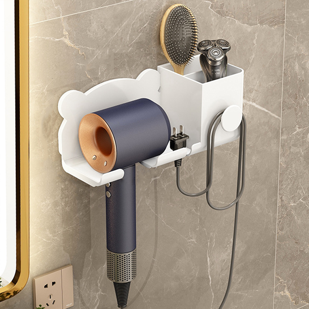 KUMA - Gantungan Hairdryer Cantolan Holder Hook Rak Tempat Pengering Rambut