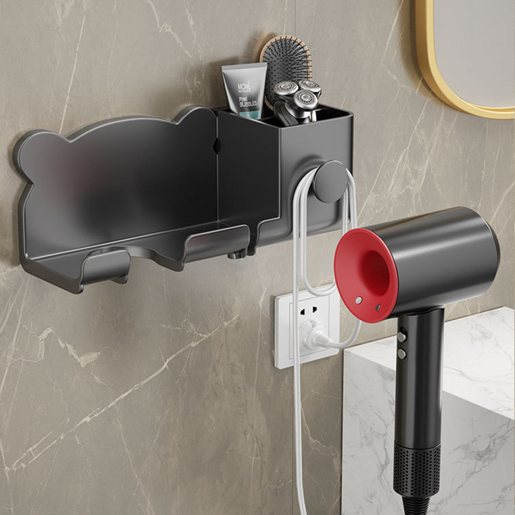 KUMA - Gantungan Hairdryer Cantolan Holder Hook Rak Tempat Pengering Rambut