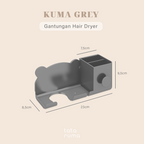 KUMA - Gantungan Hairdryer Cantolan Holder Hook Rak Tempat Pengering Rambut