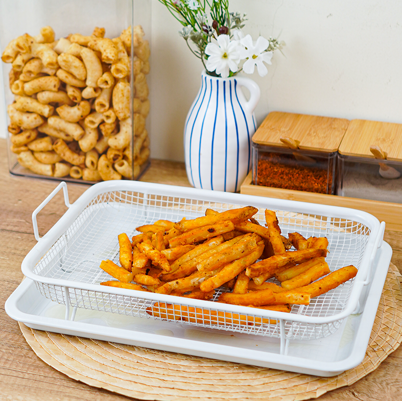KURISU- Wadah Peniris Minyak Gorengan Crisper Tray Stainless